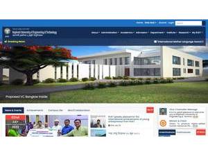 Rajshahi University of Engineering and Technology's official website homepage screenshot
