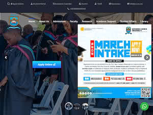 Reformed Church University's official website homepage screenshot