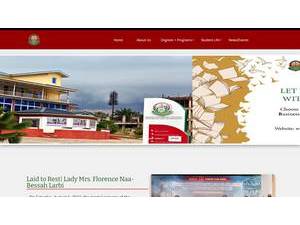 Regent University College of Science and Technology's official website homepage screenshot