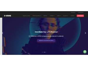 Regiomontana University's official website homepage screenshot