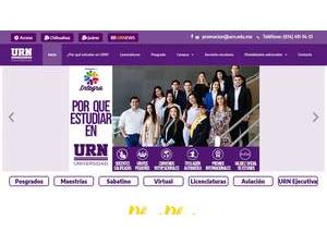 Regional University of the North's official website homepage screenshot