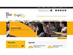Rennes-Angers Agro Institute's official website homepage screenshot