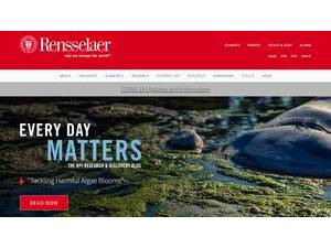 Rensselaer Polytechnic Institute's official website homepage screenshot