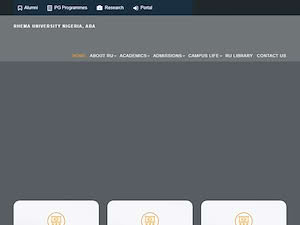 Rhema University's official website homepage screenshot