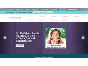 Richmont Graduate University's official website homepage screenshot
