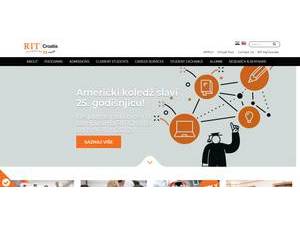 Rochester Institute of Technology Croatia's official website homepage screenshot