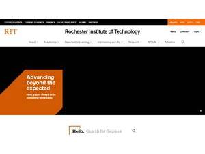 Rochester Institute of Technology's official website homepage screenshot