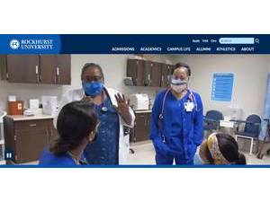 Rockhurst University's official website homepage screenshot