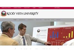 Rocky Vista University's official website homepage screenshot