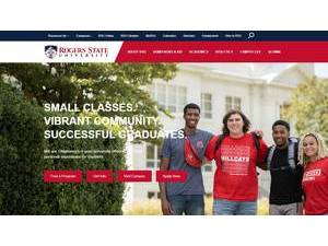 Rogers State University's official website homepage screenshot