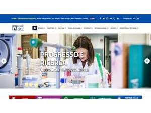 Roma Tre University's official website homepage screenshot