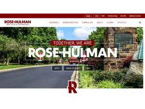 Rose-Hulman Institute of Technology's official website homepage screenshot