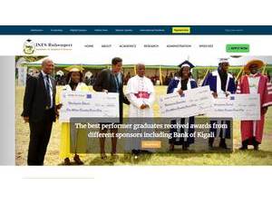 Ruhengeri Institute of Higher Education's official website homepage screenshot
