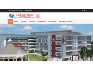 Sacred Heart College's official website homepage screenshot