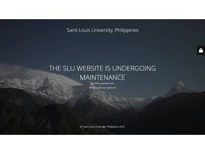 Saint Louis University, Baguio City's official website homepage screenshot