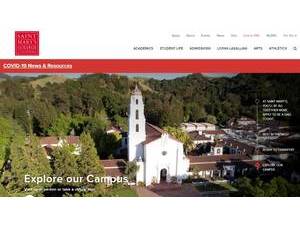 Saint Mary's College of California's official website homepage screenshot