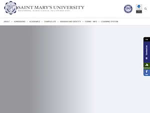 Saint Mary's University of Bayombong's official website homepage screenshot