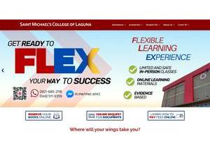 Saint Michael's College of Laguna's official website homepage screenshot