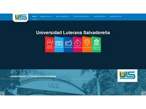 Salvadoran Lutheran University's official website homepage screenshot
