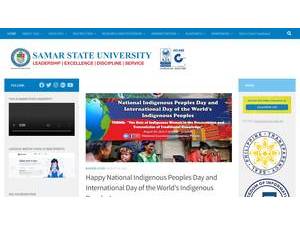 Samar State University's official website homepage screenshot