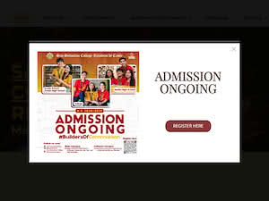 San Sebastian College-Recoletos de Cavite's official website homepage screenshot