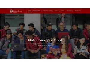 Sangga Buana University's official website homepage screenshot