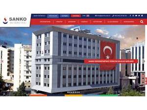 Sanko Üniversitesi's official website homepage screenshot