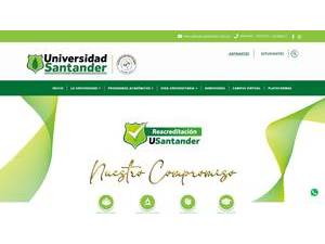 Santander University's official website homepage screenshot