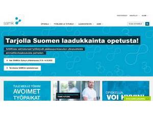 Satakunta University of Applied Sciences's official website homepage screenshot