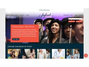Saybrook University's official website homepage screenshot