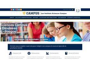Sciences Campus Institute's official website homepage screenshot