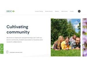 Scotland's Rural College's official website homepage screenshot