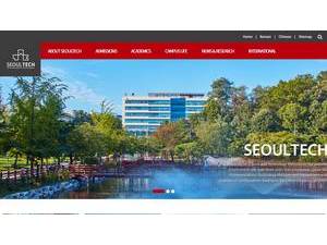 Seoul National University of Science and Technology's official website homepage screenshot