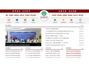 Shenyang Normal University's official website homepage screenshot