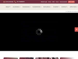 Shri Venkateshwara University's official website homepage screenshot