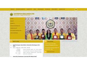 Simalungun University's official website homepage screenshot