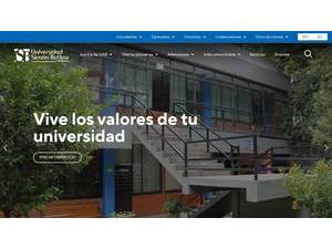 Simón Bolívar University, Mexico's official website homepage screenshot