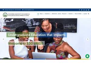 Simon Diedong Dombo University of Business and Integrated Development Studies's official website homepage screenshot