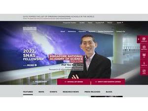 Singapore University of Technology and Design's official website homepage screenshot