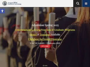 Sir Syed CASE Institute of Technology's official website homepage screenshot