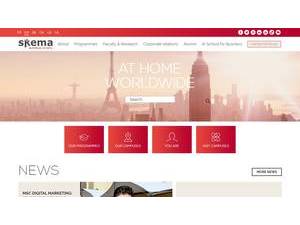 SKEMA Business School's official website homepage screenshot