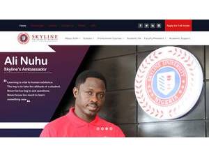 Skyline University Nigeria's official website homepage screenshot