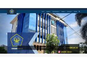 Slamet Riyadi University's official website homepage screenshot