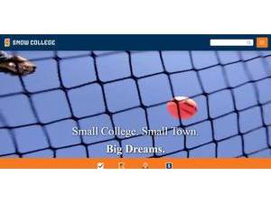 Snow College's official website homepage screenshot
