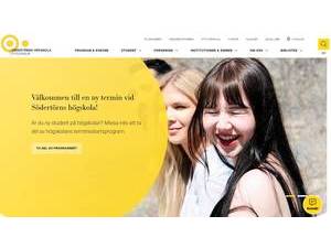 Södertörn University's official website homepage screenshot