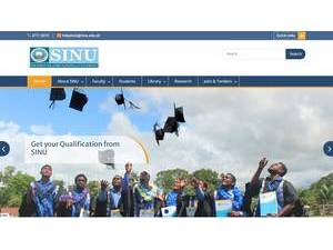 Solomon Islands National University's official website homepage screenshot