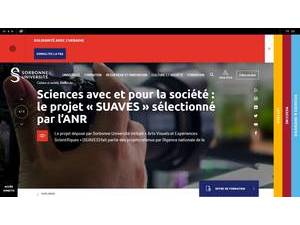 Sorbonne Université's official website homepage screenshot