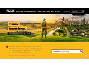 South-East Finland University of Applied Sciences's official website homepage screenshot