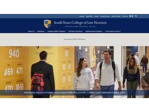South Texas College of Law's official website homepage screenshot