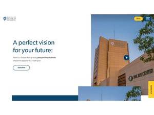 Southern College of Optometry's official website homepage screenshot